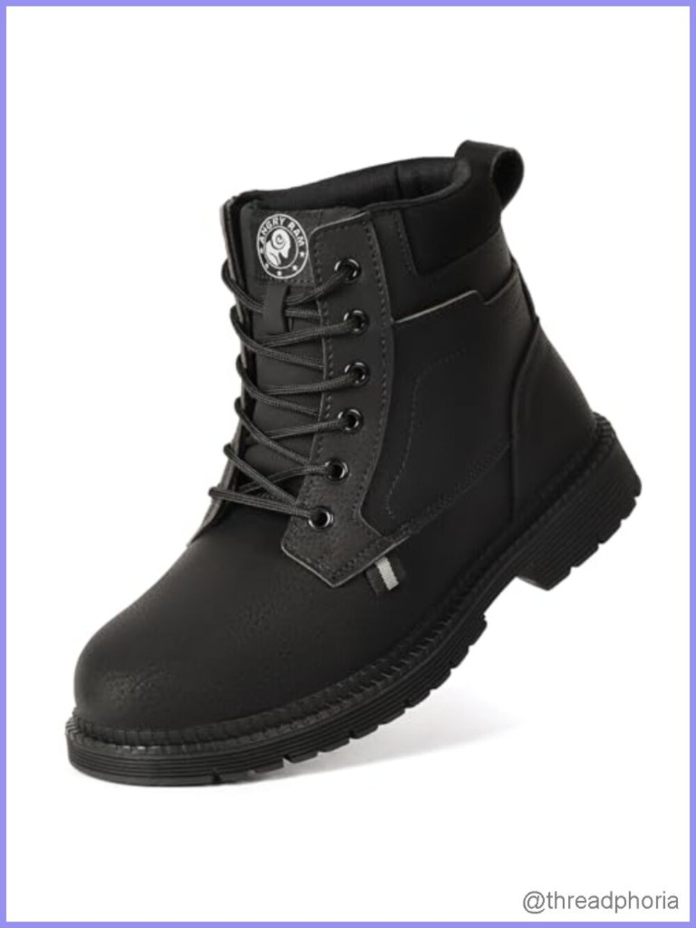 Steel Toe Work Boots Waterproof Slip Resistant Leather Ankle Safety